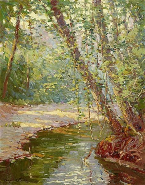 The Forest Screen Oil Painting by Benjamin Chambers Brown