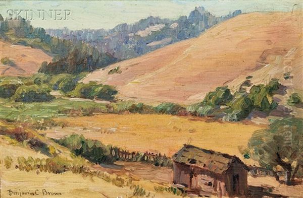 Brown Hills On The Russian River Oil Painting by Benjamin Chambers Brown