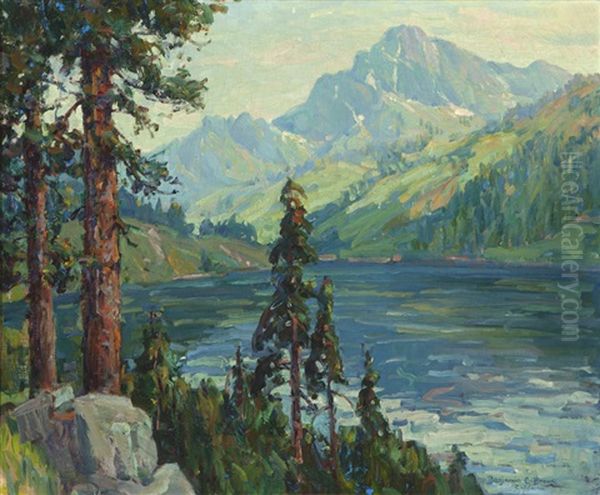 Fallen Leaf Lake, Tahoe Region Oil Painting by Benjamin Chambers Brown