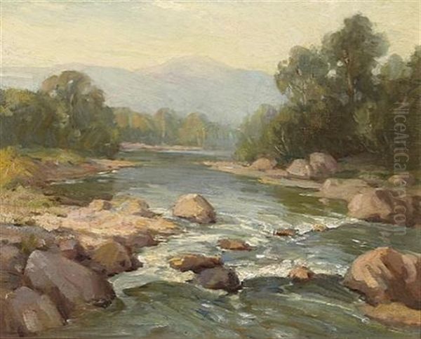 Morning, Ventura River Oil Painting by Benjamin Chambers Brown