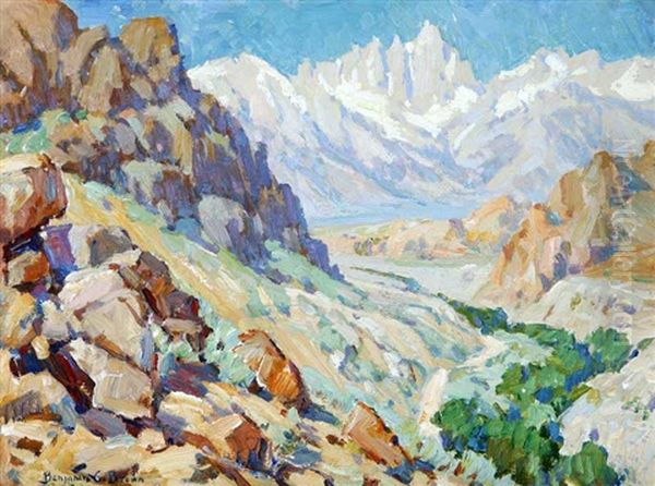 Sierra Landscape - Mt. Whitney Portal Trail Oil Painting by Benjamin Chambers Brown