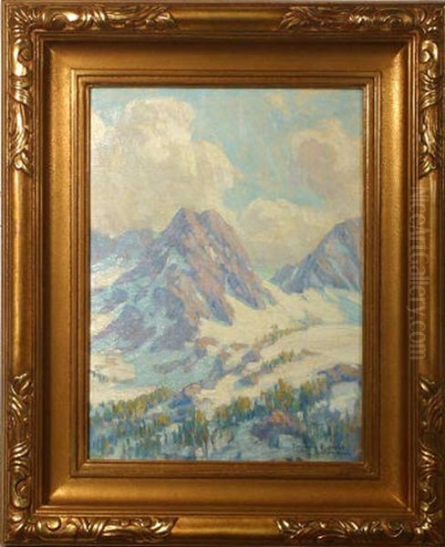 Mountain Landscape Oil Painting by Benjamin Chambers Brown