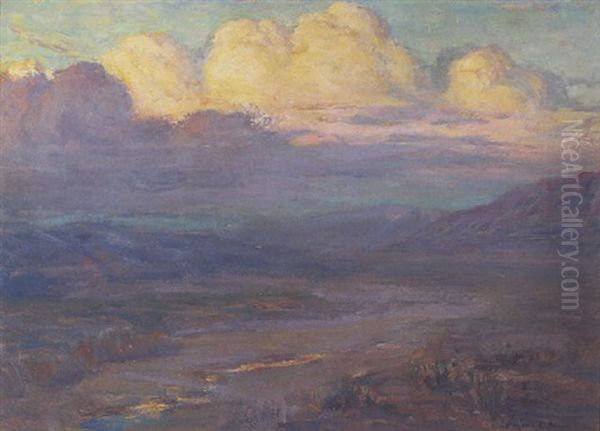 The Gathering Clouds Oil Painting by Benjamin Chambers Brown