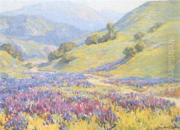 Lupin, Santa Paula Canyon Oil Painting by Benjamin Chambers Brown