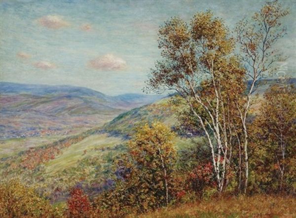 Over The Hills And Far Away, Cragsmoor, New York Oil Painting by Carroll Butler Brown