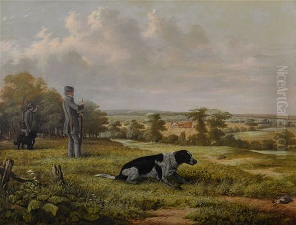 Shooting Scenes Oil Painting by Edward (of Coventry) Brown