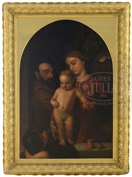 The Holy Family With John The Baptist Oil Painting by Ford Madox Brown