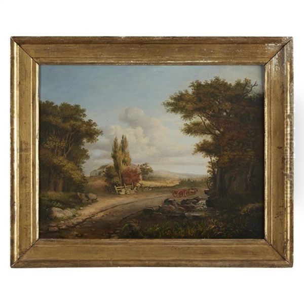 New England Landscape Oil Painting by George Loring Brown