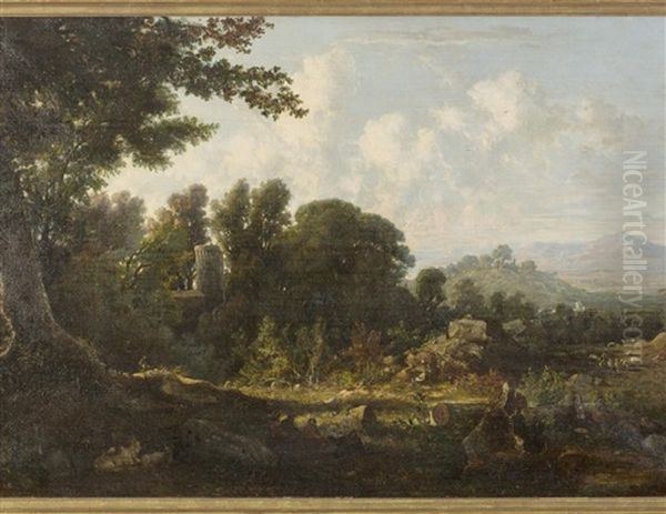 View Near Rome Oil Painting by George Loring Brown