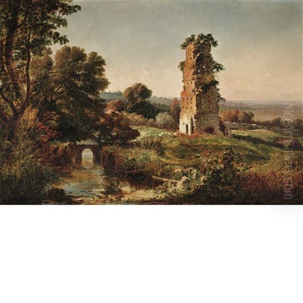 Pompey's Tomb Oil Painting by George Loring Brown