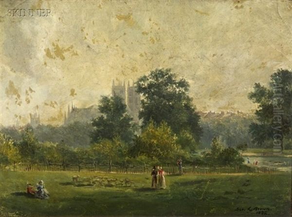 Westminster Abbey Oil Painting by George Loring Brown