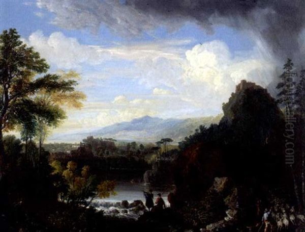 View Near Pisa, Italy Oil Painting by George Loring Brown