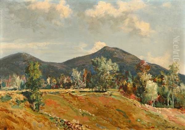 Double Head Mt., Afternoon - Jackson, N.h. Oil Painting by George Loring Brown