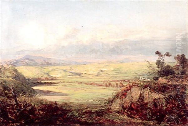 Poussins Valley, View Near Rome Oil Painting by George Loring Brown