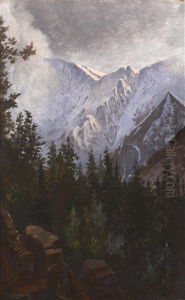 Snowy Mountains Oil Painting by Grafton Tyler Brown