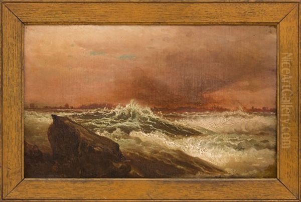 Seascape Oil Painting by Harrison Bird Brown