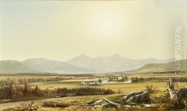 View Of The White Mountains From The Jones Farm Oil Painting by Harrison Bird Brown