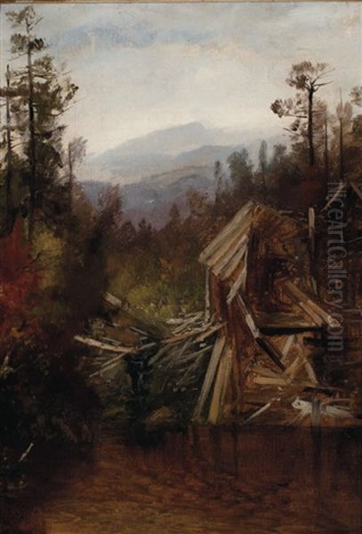 The Old Mill Oil Painting by Harrison Bird Brown