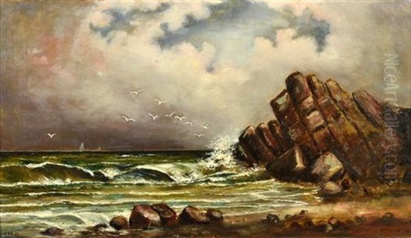 Seascape, 1901 Oil Painting by Harrison Bird Brown