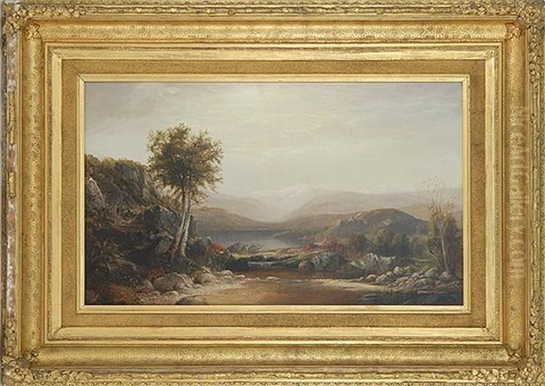 White Mountains Of New Hampshire Oil Painting by Harrison Bird Brown