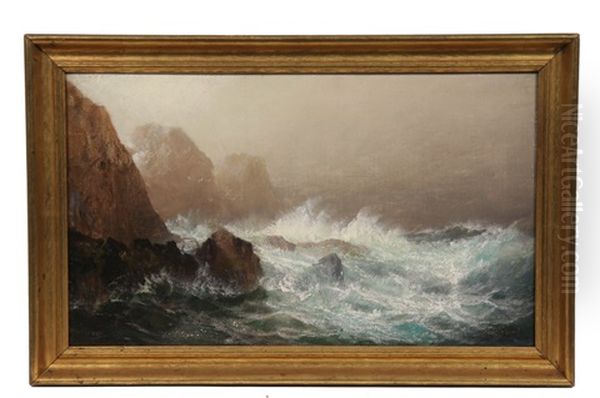 Storm Off The Mount Desert, Coast Of Maine Oil Painting by Harrison Bird Brown