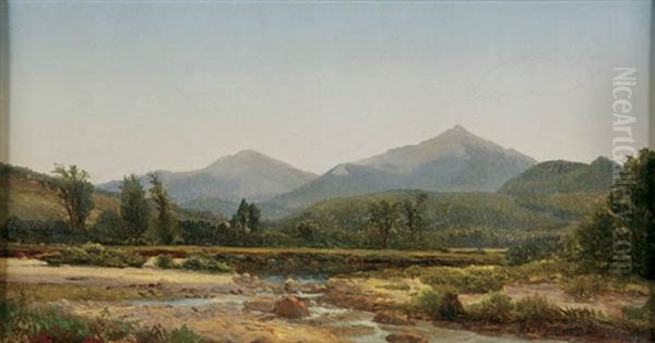 New Hampshire Mountainous Landscape Oil Painting by Harrison Bird Brown