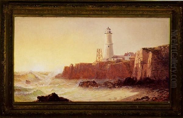 The Lighthouse Oil Painting by Harrison Bird Brown