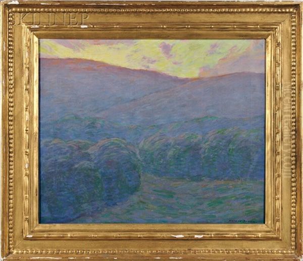 Sunlight Over Vermont Hills Oil Painting by Horace Brown