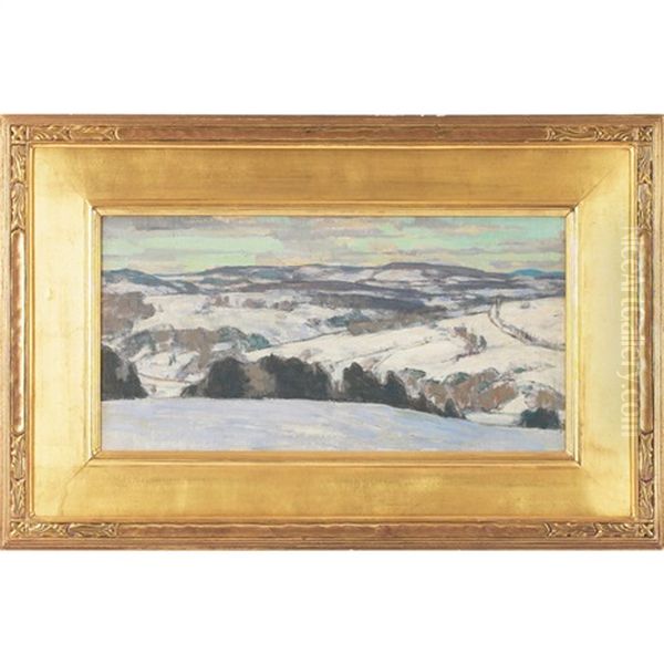 New England Landscape Oil Painting by Horace Brown