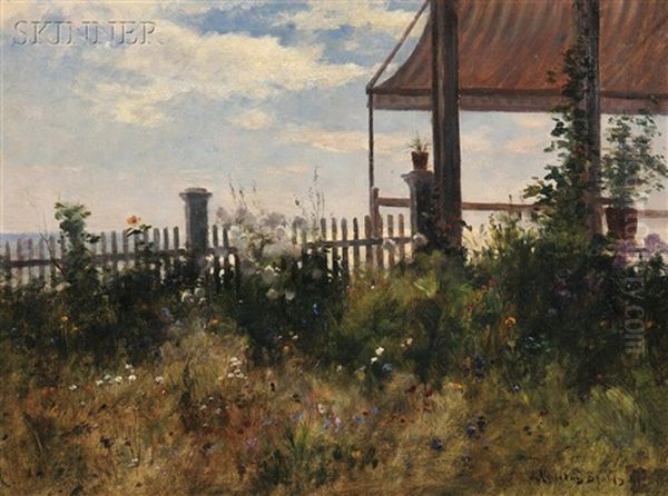 Celia's Garden Oil Painting by John Appleton Brown