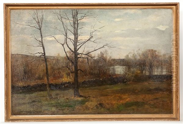 Autumnal Landscape Oil Painting by John Appleton Brown