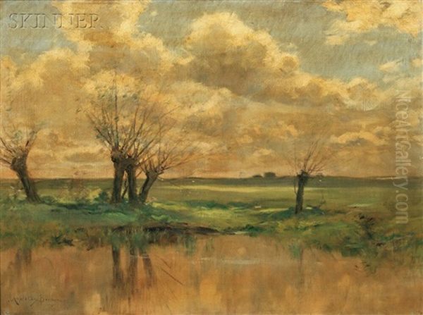 Marsh View, Probably Essex, Massachusetts Oil Painting by John Appleton Brown