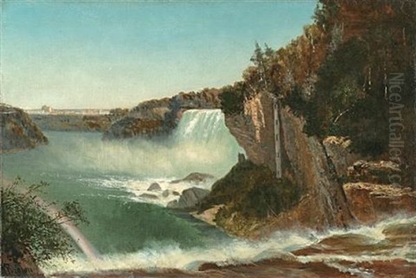 View Of Niagara Falls Oil Painting by John Appleton Brown