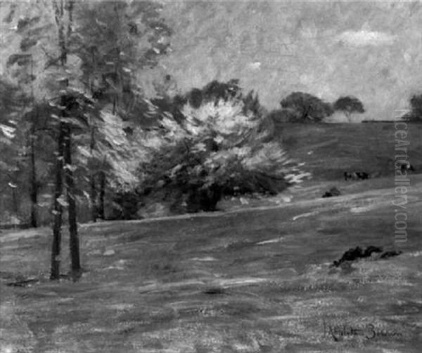 May Pastures Oil Painting by John Appleton Brown