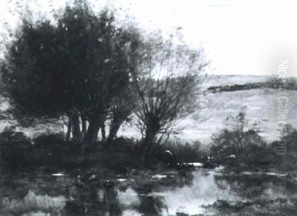 Field And Stream Oil Painting by John Appleton Brown