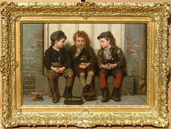 After The Battle Oil Painting by John George Brown