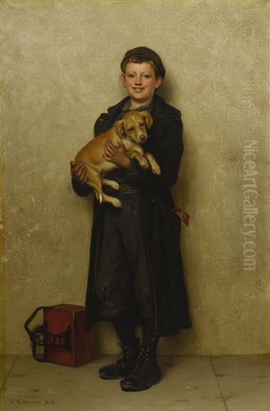 Buy A Dog Oil Painting by John George Brown