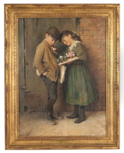 Good Friends Oil Painting by John George Brown