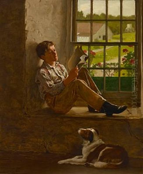 The Study Hour Oil Painting by John George Brown