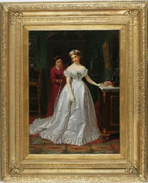 The Reluctant Bride Oil Painting by John George Brown