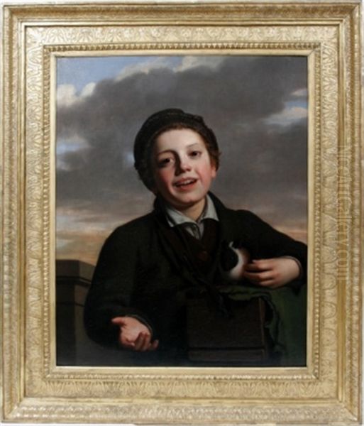 Laughing Boy Oil Painting by John George Brown