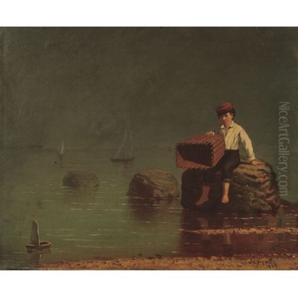 A Young Sailor Oil Painting by John George Brown