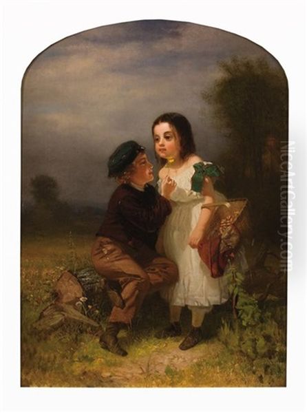 Don't You Like Butter Oil Painting by John George Brown