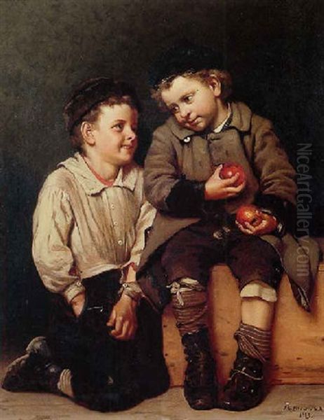 What Will You Give Me For One? Oil Painting by John George Brown