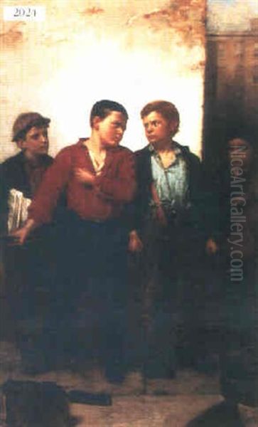 The Bully Oil Painting by John George Brown