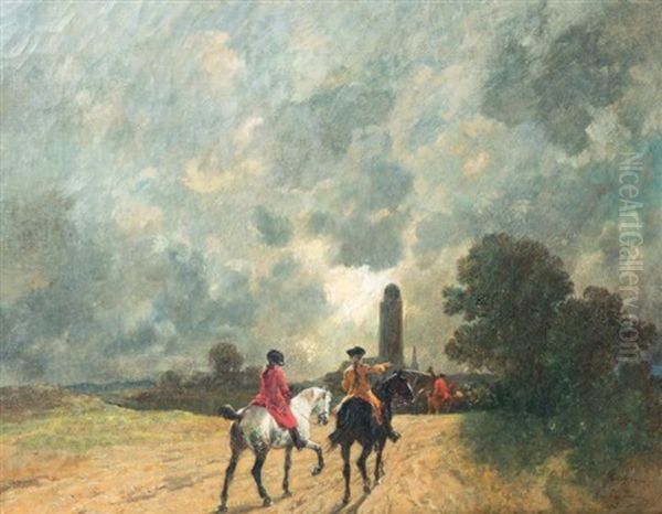 Retour De Chasse Oil Painting by John Lewis Brown