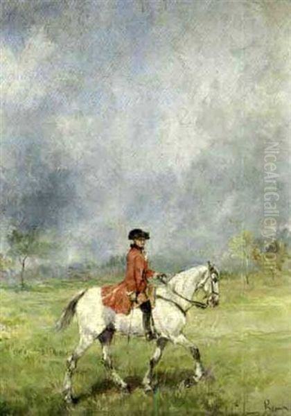 Officier De Cavalerie Oil Painting by John Lewis Brown