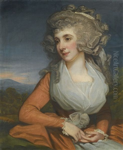 Portrait Of Mary Livius Oil Painting by Mather Brown