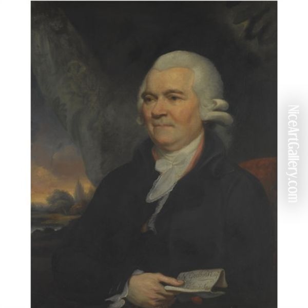 Portrait Of Nathaniel Godbold Esq. Oil Painting by Mather Brown