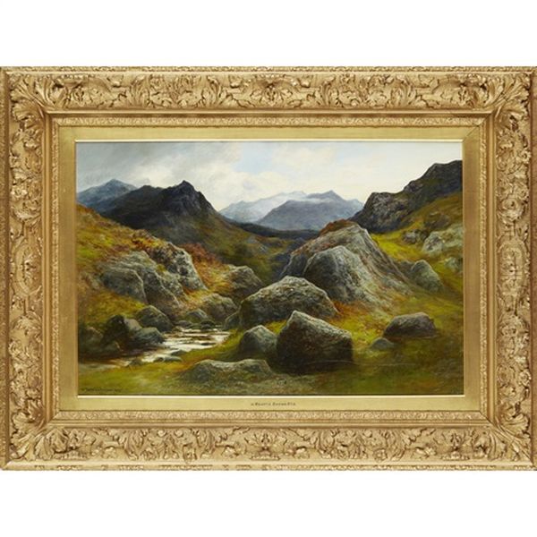 Rocky Landscape Oil Painting by William Beattie Brown